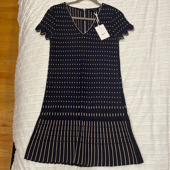 ted baker navy and gold dress Ted Baker | Dresses | Ted Baker Elegant Navy And Gold Womens Dress